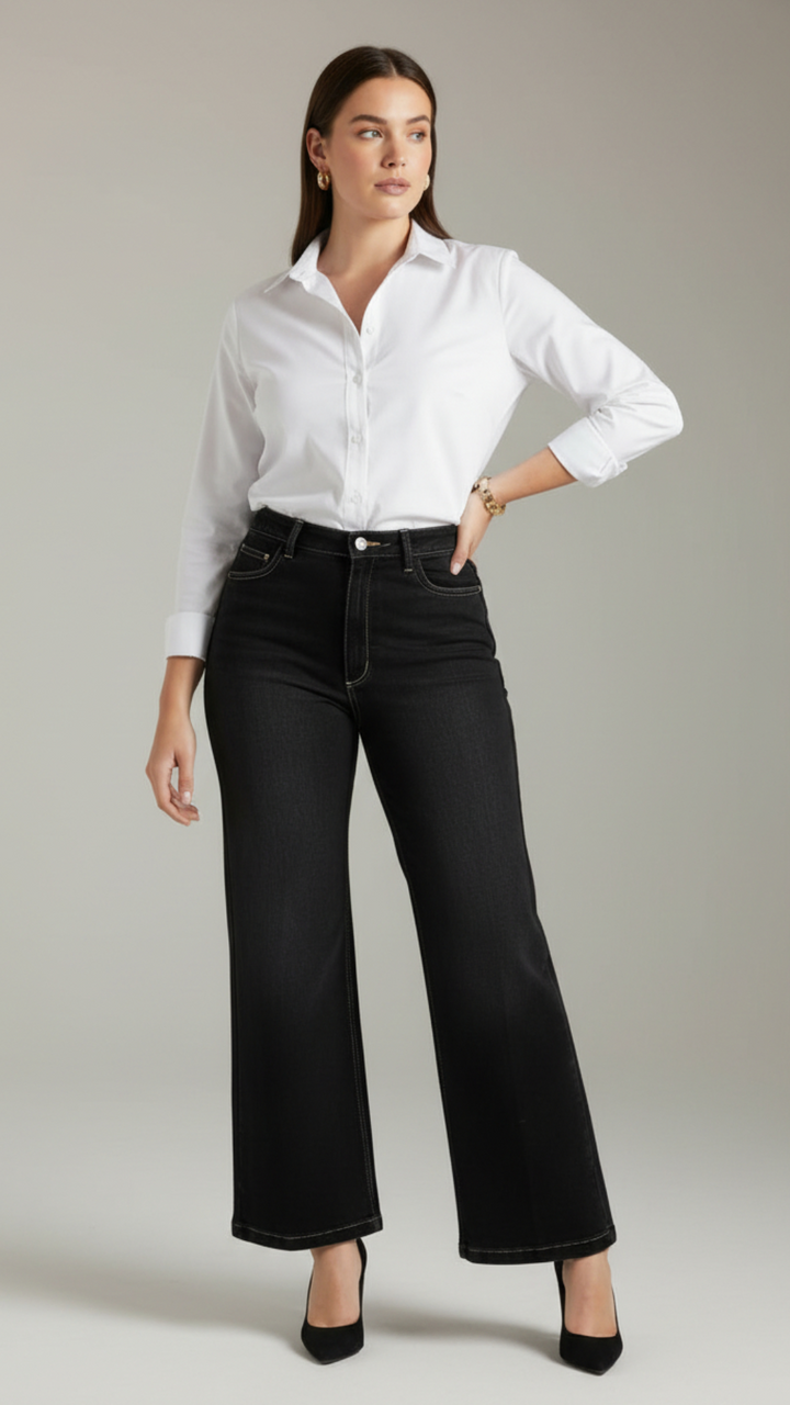 Gabriella / Black- Wide-Leg