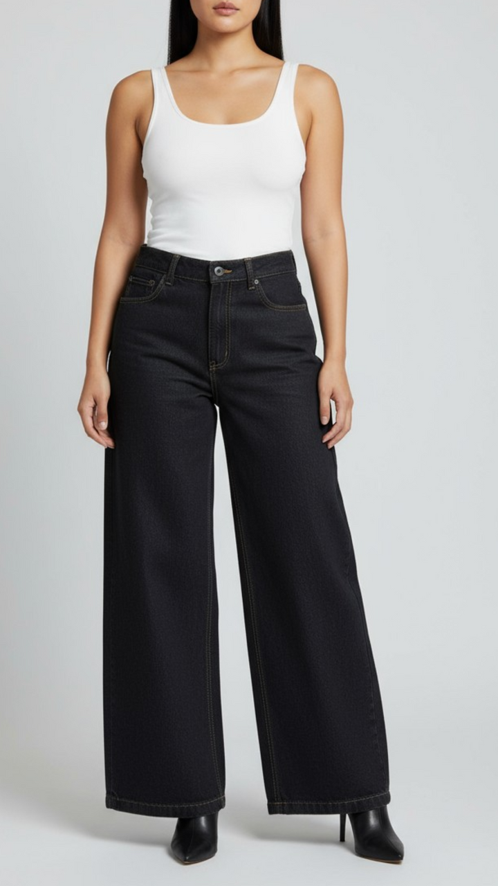 Gabriella / Black- Wide-Leg
