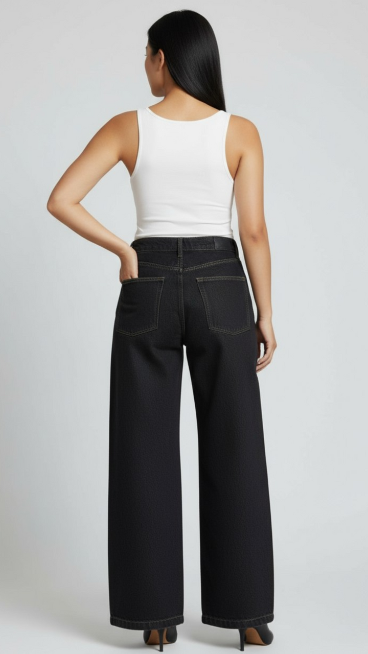 Gabriella / Black- Wide-Leg