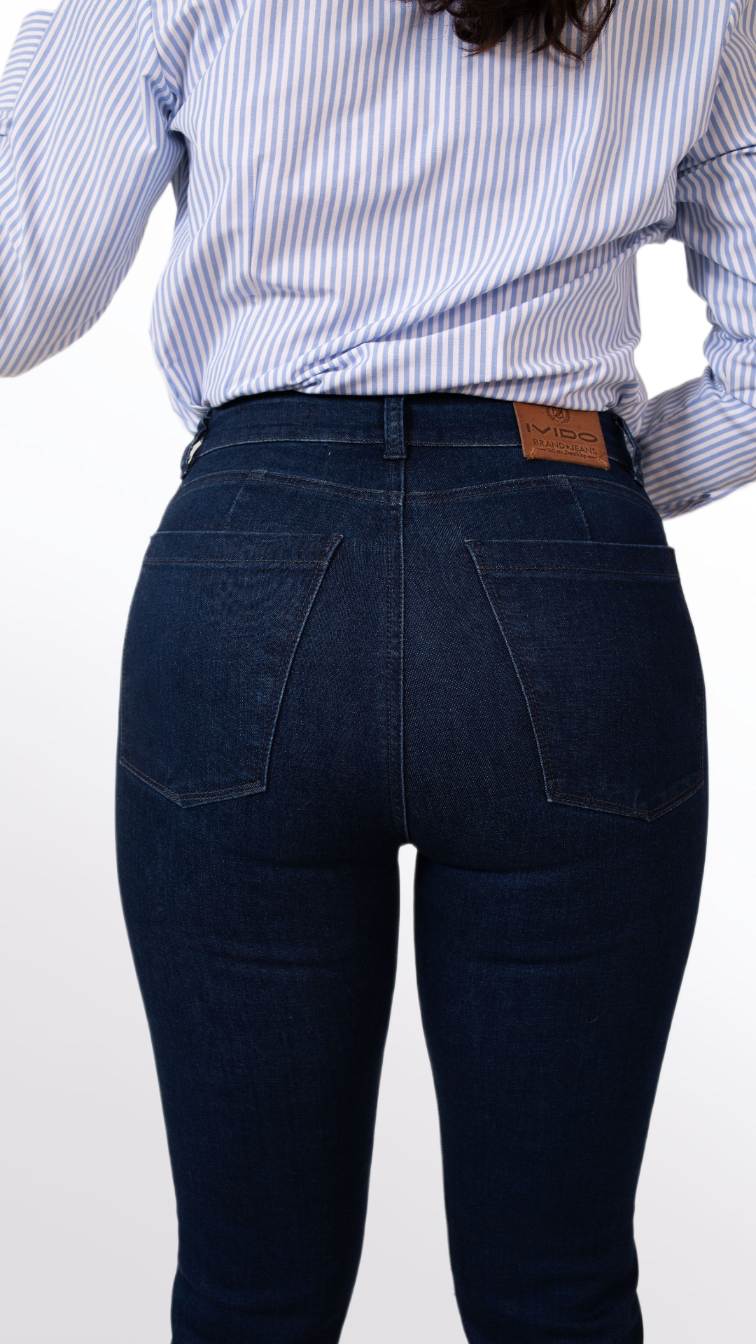 Isabel- Blue Straight Leg Jeans