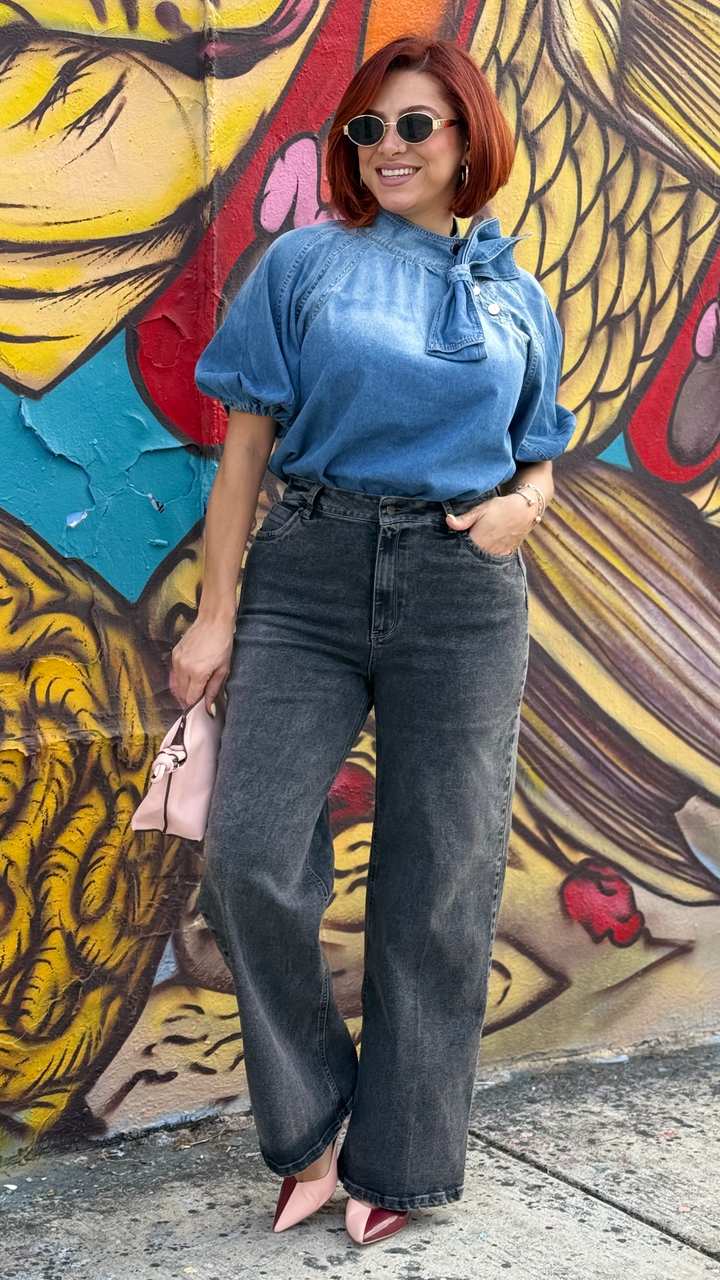 Liz Wide-Leg Denim Vintage
