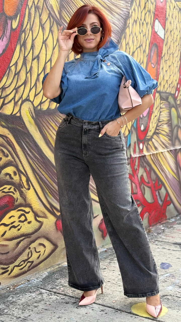 Liz Wide-Leg Denim Vintage