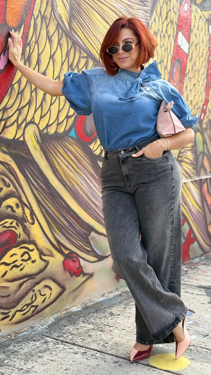 Liz Wide-Leg Denim Vintage