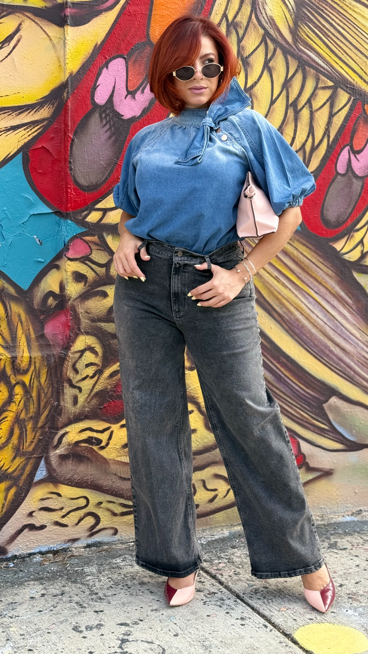 Liz Wide-Leg Denim Vintage