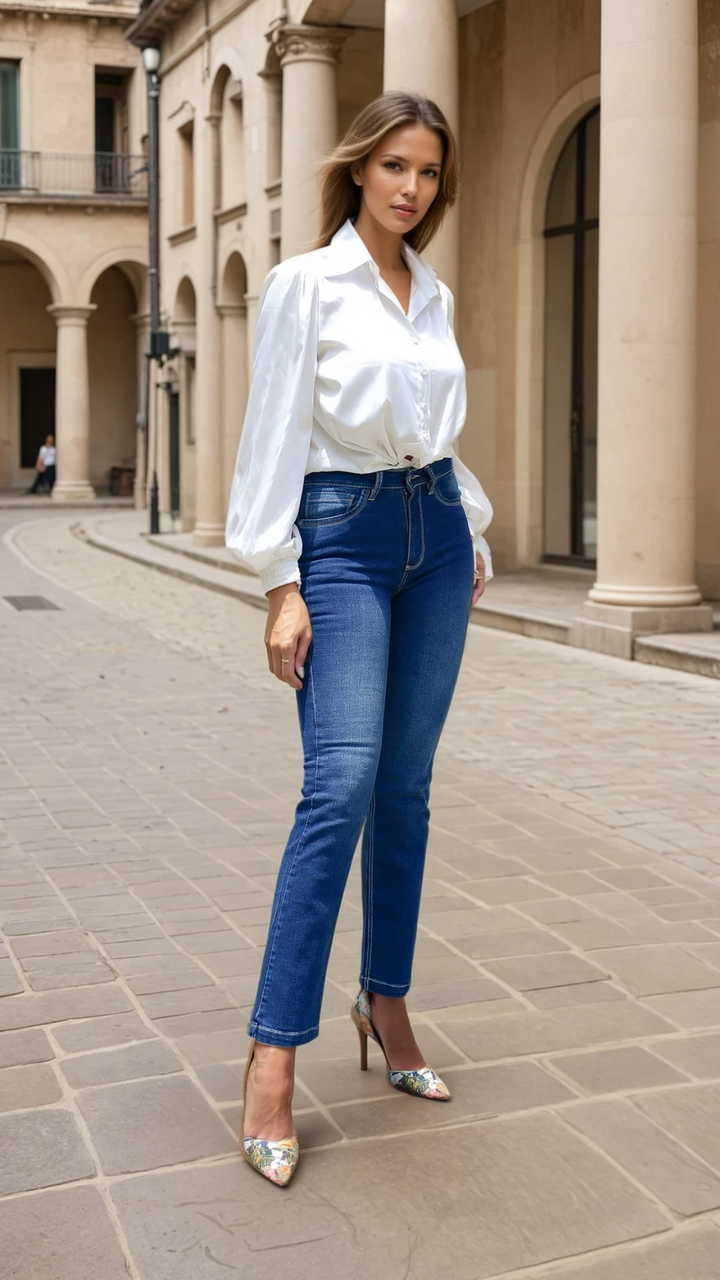 Rosa Semi-Skinny Push-Up/ Tummy Control